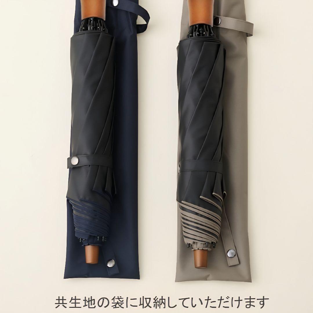 サンバリア100　大判　2段折　モスグレー