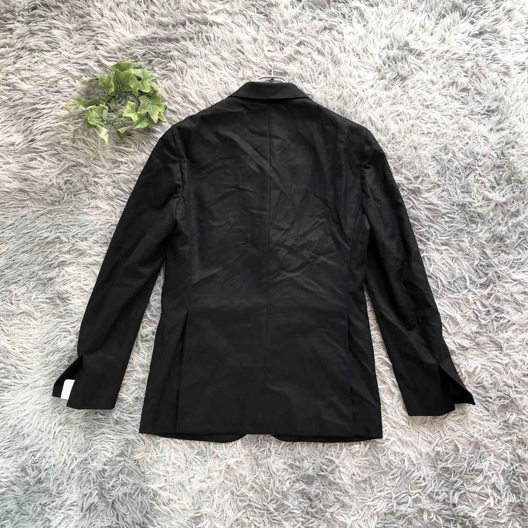 De Petrillo【M】タグ付き 金ボタン テーラードジャケット 黒 伊製