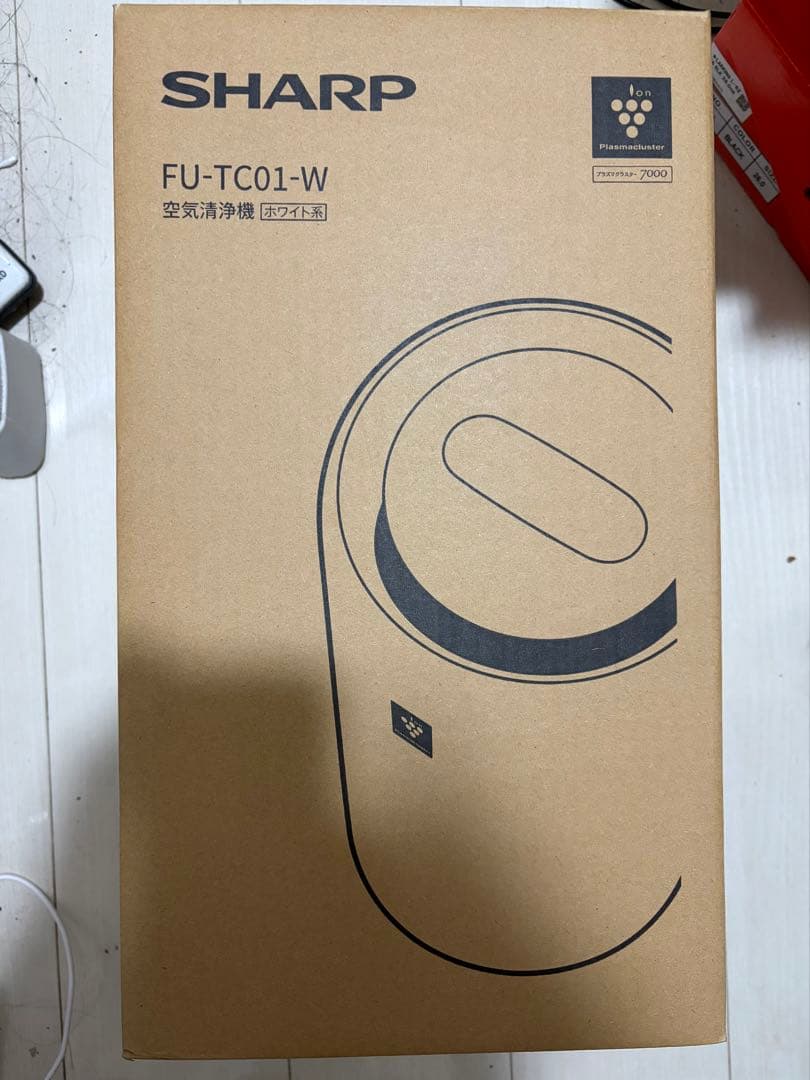 【開封済み未使用】空気清浄機 ホワイト系 FU-TC01-W