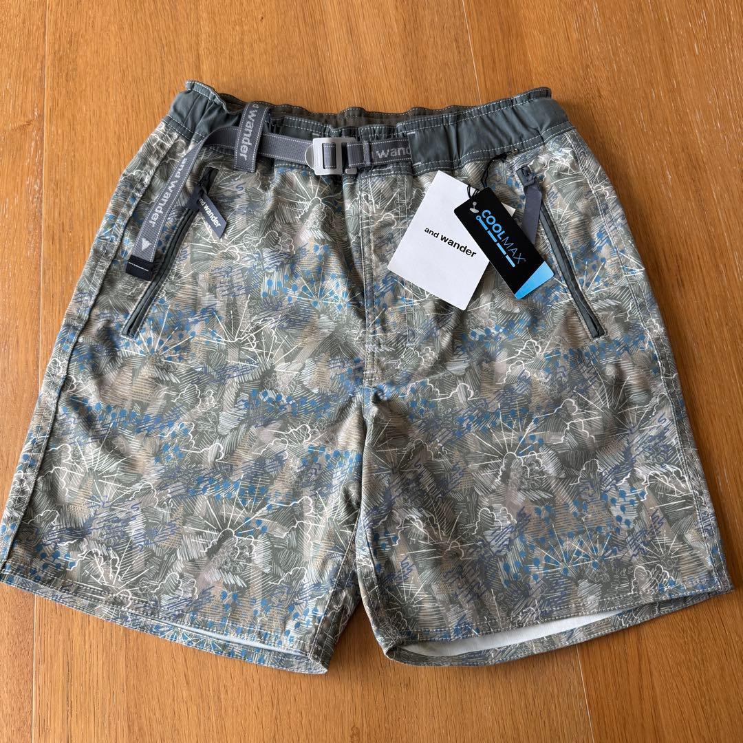 and wander アンドワンダー ショットパンツ＋帽子　２点セット　日本製