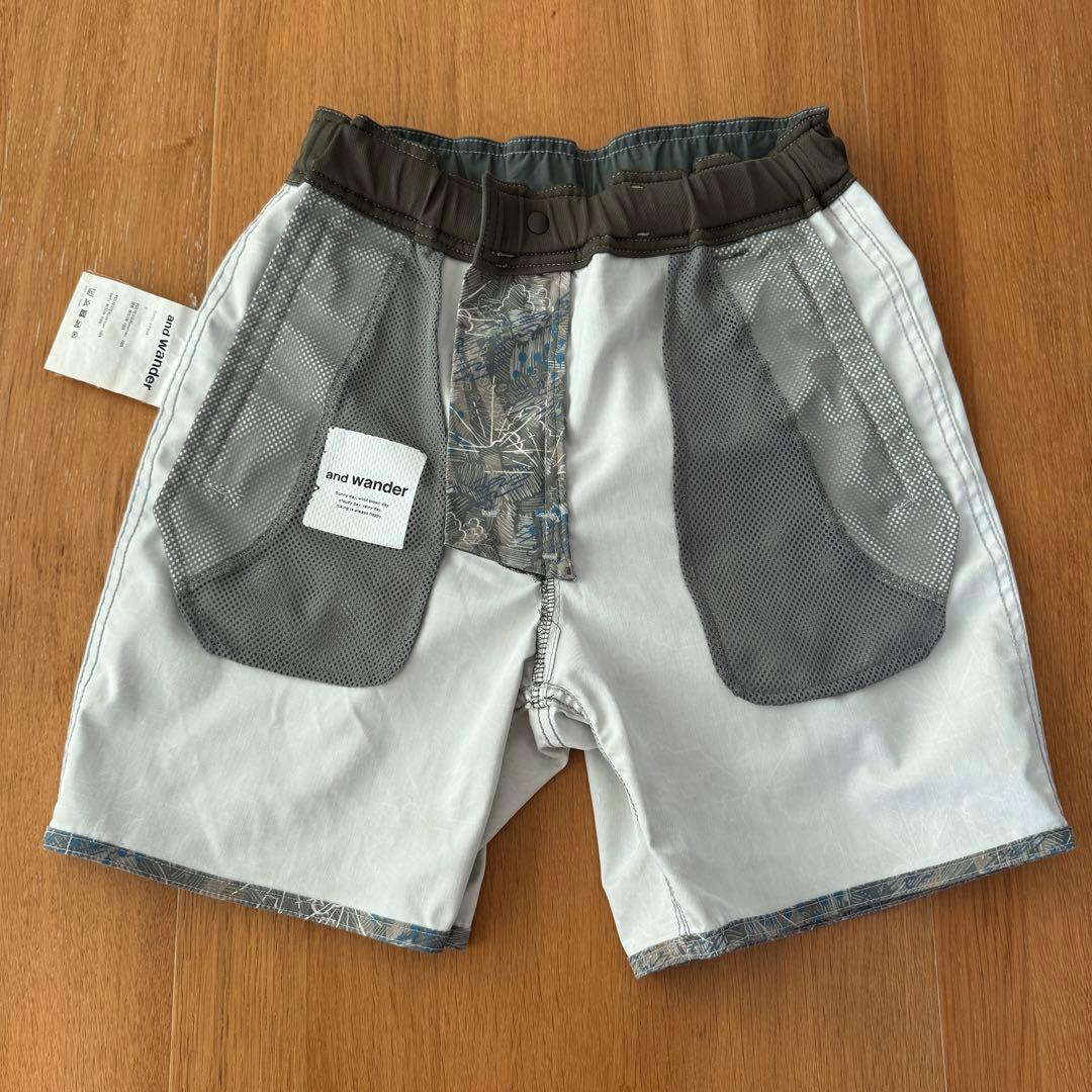 and wander アンドワンダー ショットパンツ＋帽子　２点セット　日本製