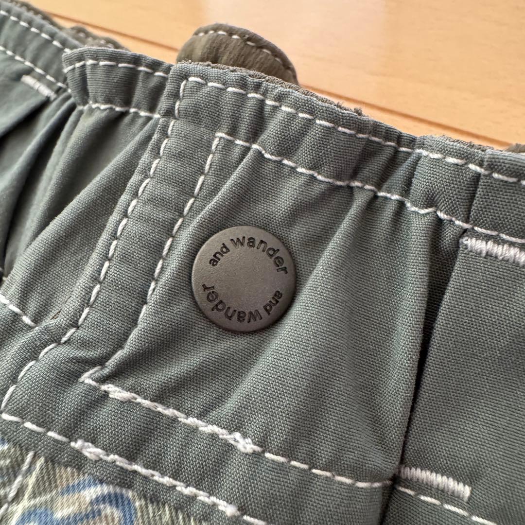 and wander アンドワンダー ショットパンツ＋帽子　２点セット　日本製