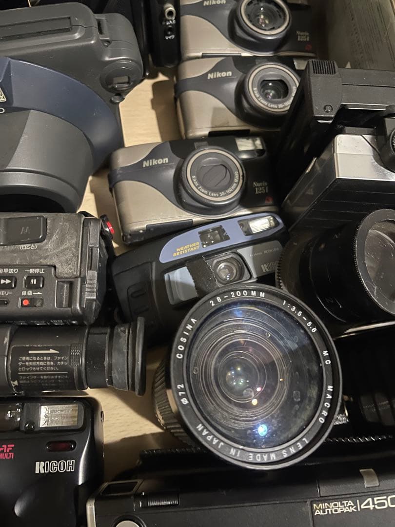 rollei，konica c35，canon ae-1，nikon d80…