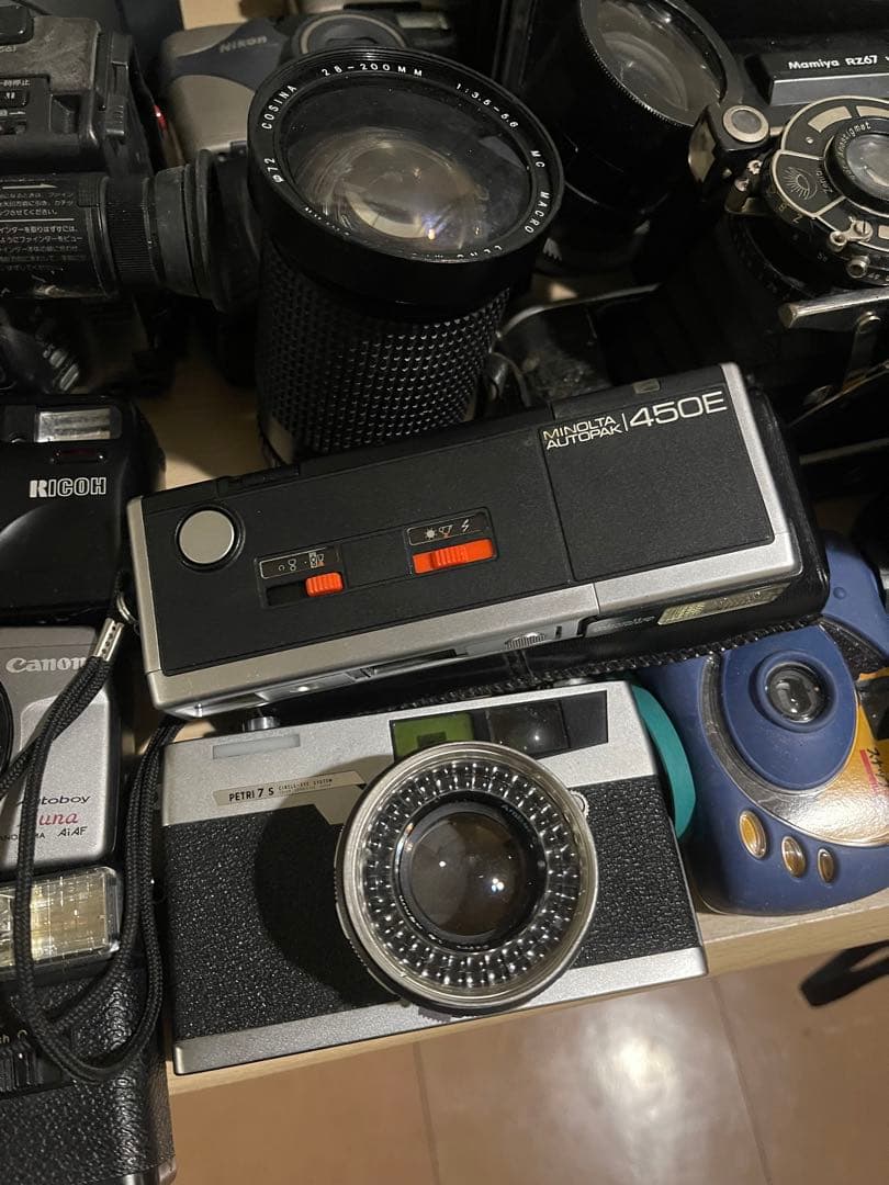 rollei，konica c35，canon ae-1，nikon d80…