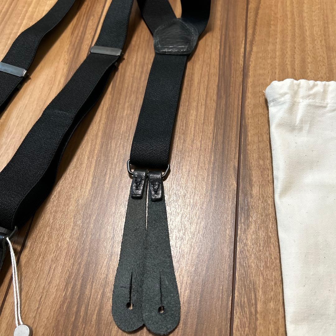 COMOLI コモリブラック サスペンダー