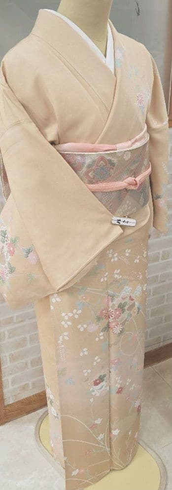 訪問着 4点フルセット、着物、袋帯、帯締め、帯揚げ