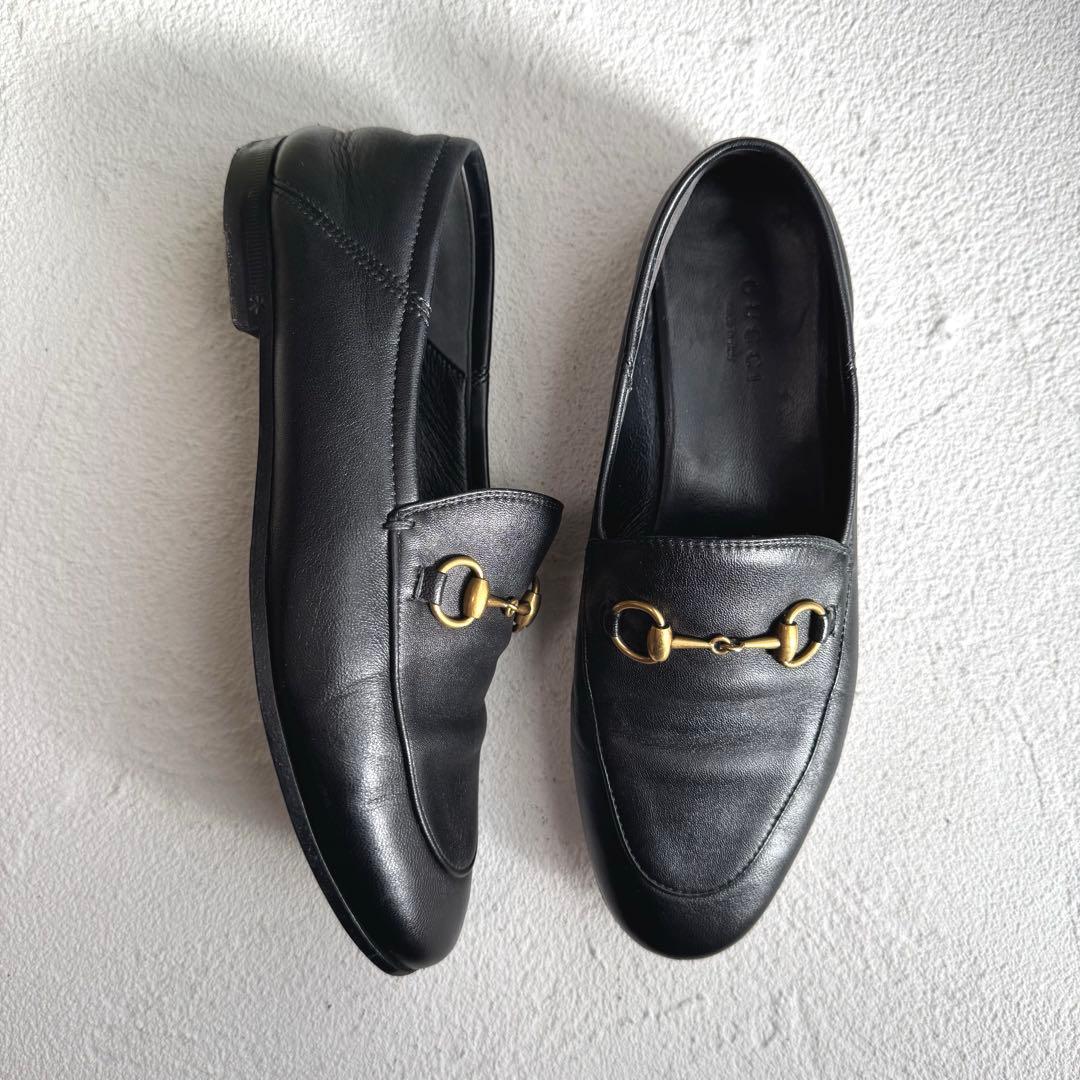 GUCCI グッチ ホースビット ブリクストン ローファー ブラック 35