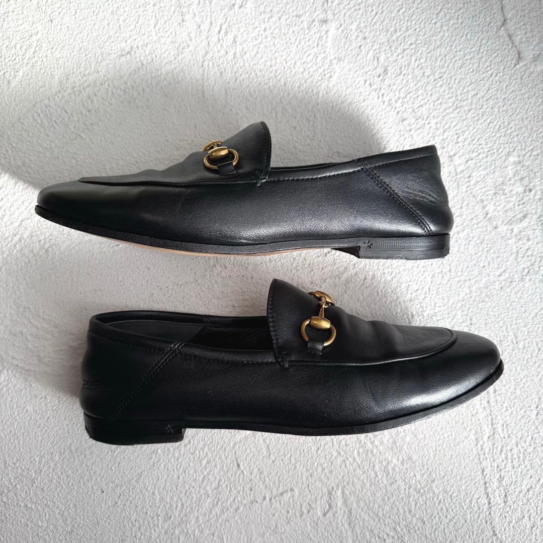 GUCCI グッチ ホースビット ブリクストン ローファー ブラック 35