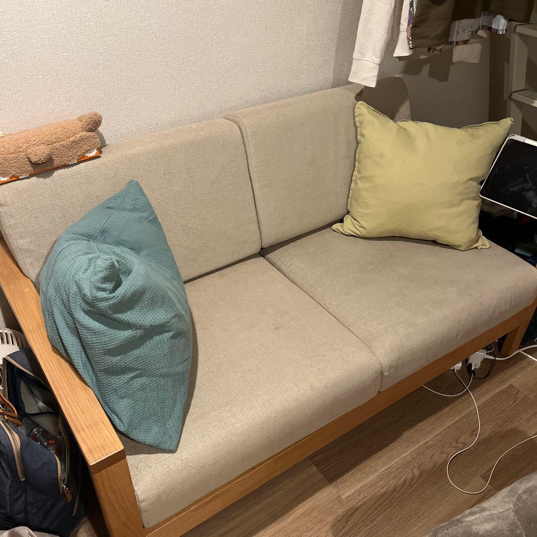 【3月27日まで！】 kurera クレラ 2人掛けソファ ベージュ