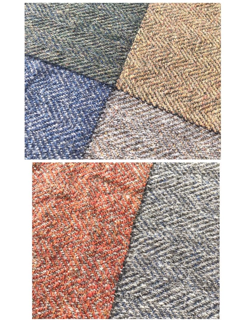 コムデギャルソンオムドゥ　切りっぱなし加工　ツイード切替　大判ストール　美品