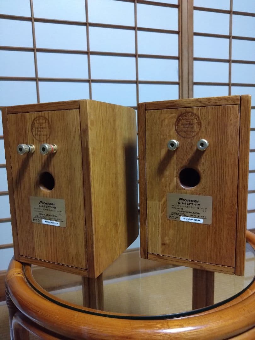 美品Pioneer S-A4SPT-PM スピーカー、ウイスキーモルト木材使用