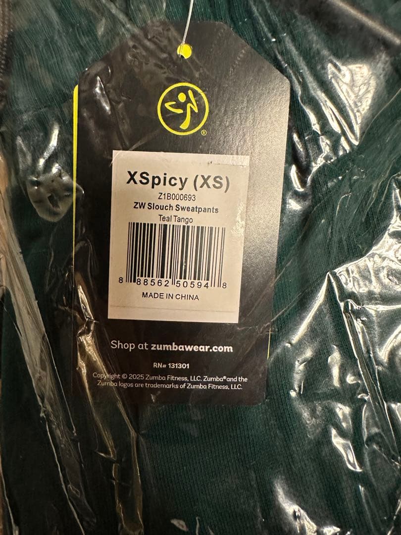 新品　正規品　ズンバ　X S スエットパンツ