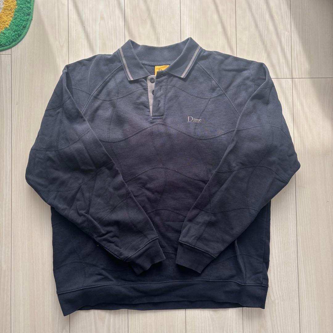 Dime ウェーブ ネイビーシャツ