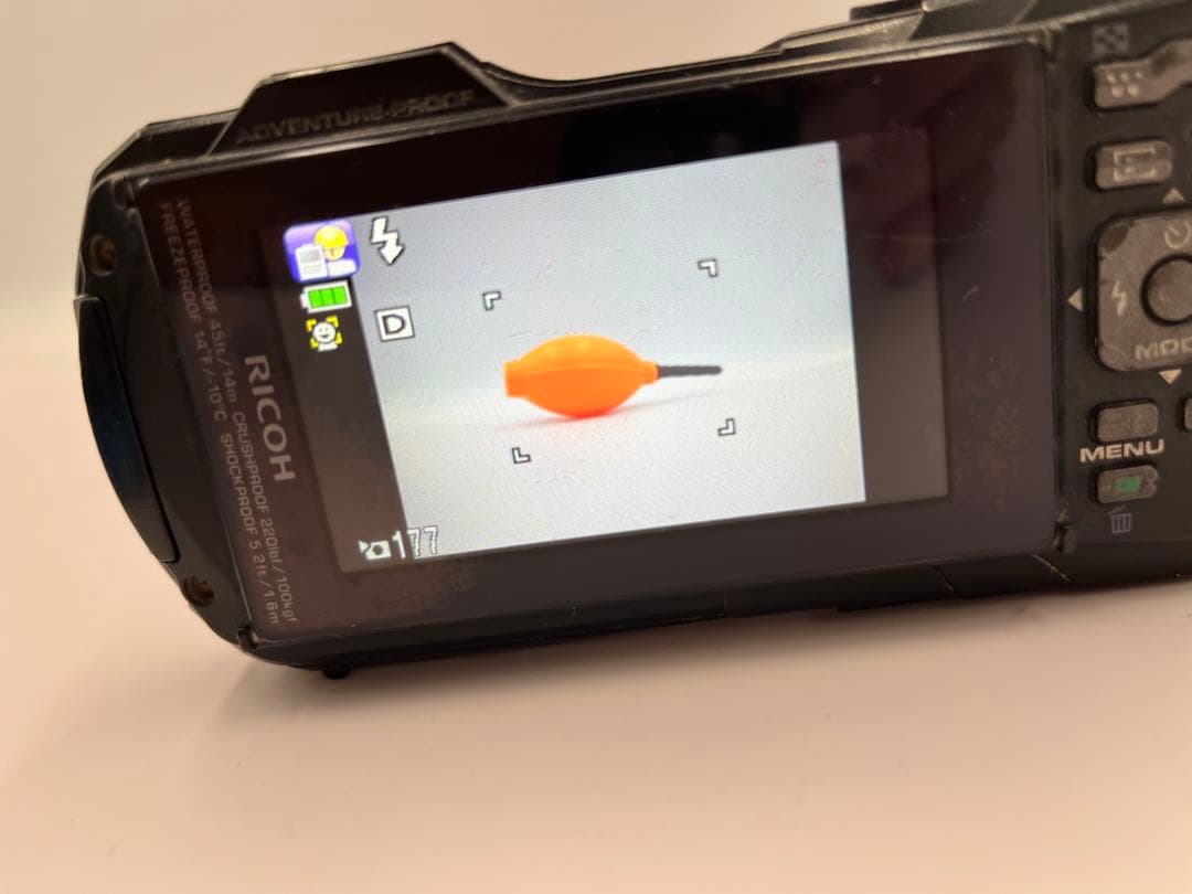 【完動品/返品保証】RICOH WG-40W・防水 デジタルカメラ (ブルー)