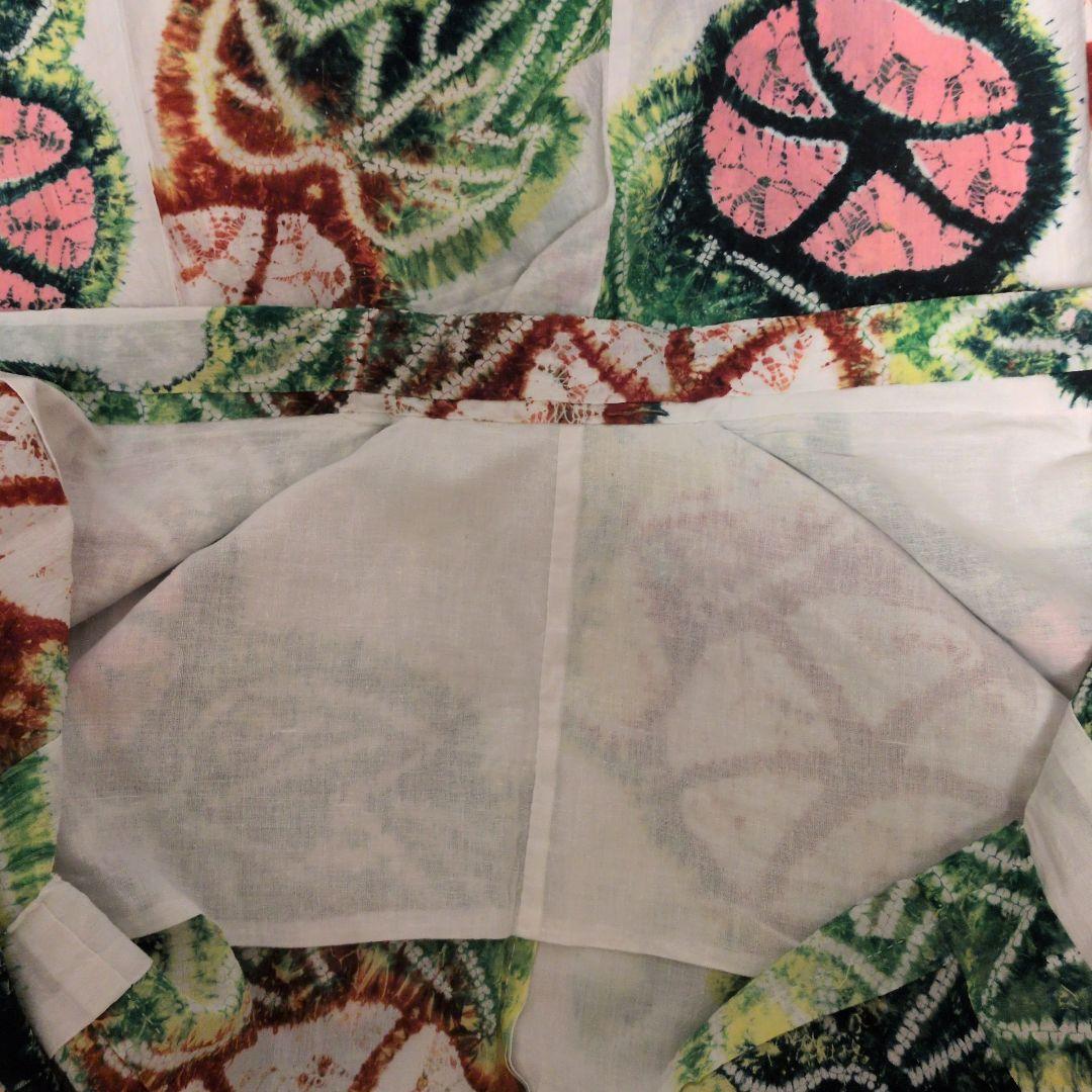 ま*ん様 有松鳴海絞りの朝顔の浴衣