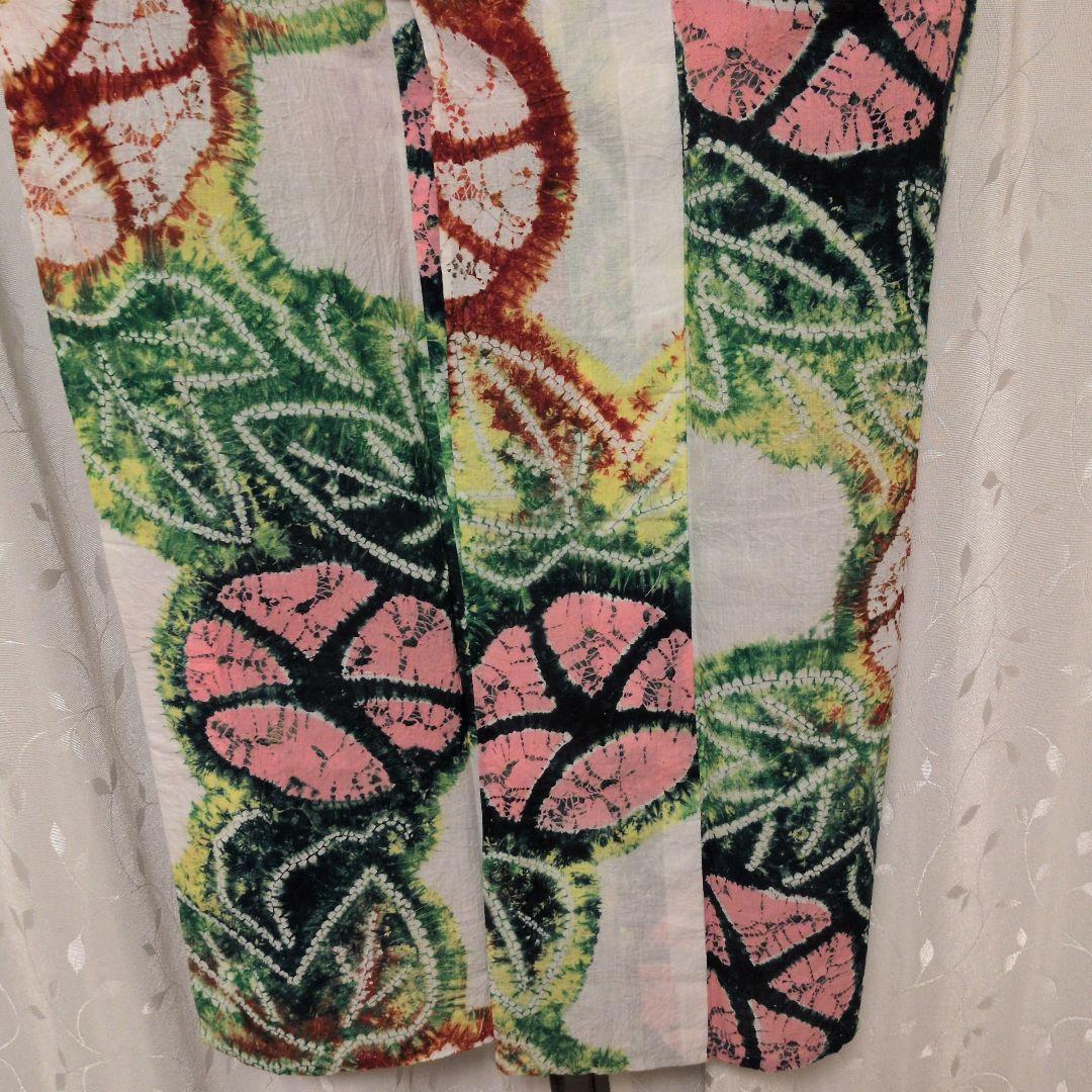 ま*ん様 有松鳴海絞りの朝顔の浴衣