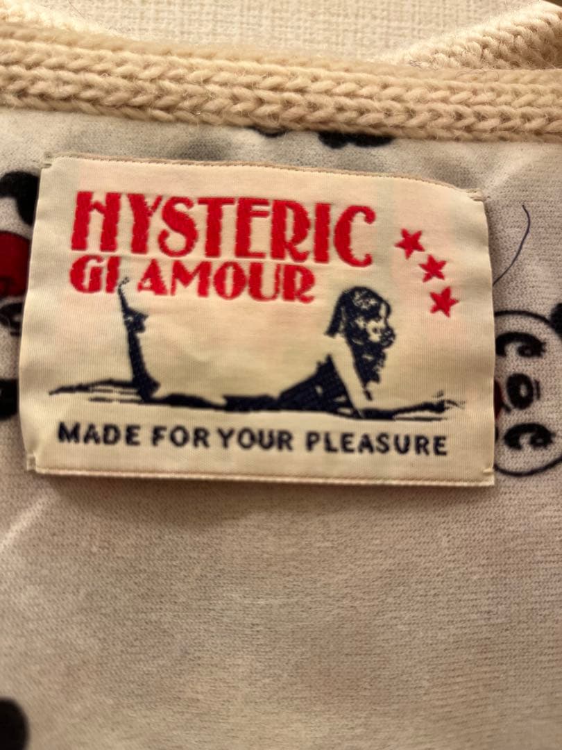 HYSTERIC GLAMOUR フーディ　カウチンベスト　アップルパンダ
