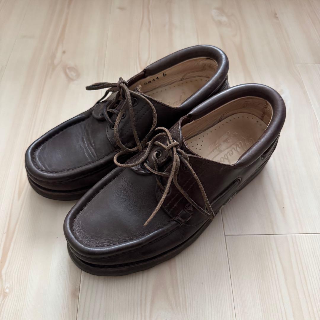 POP 90s old Paraboot モカシン デッキシューズ UK6