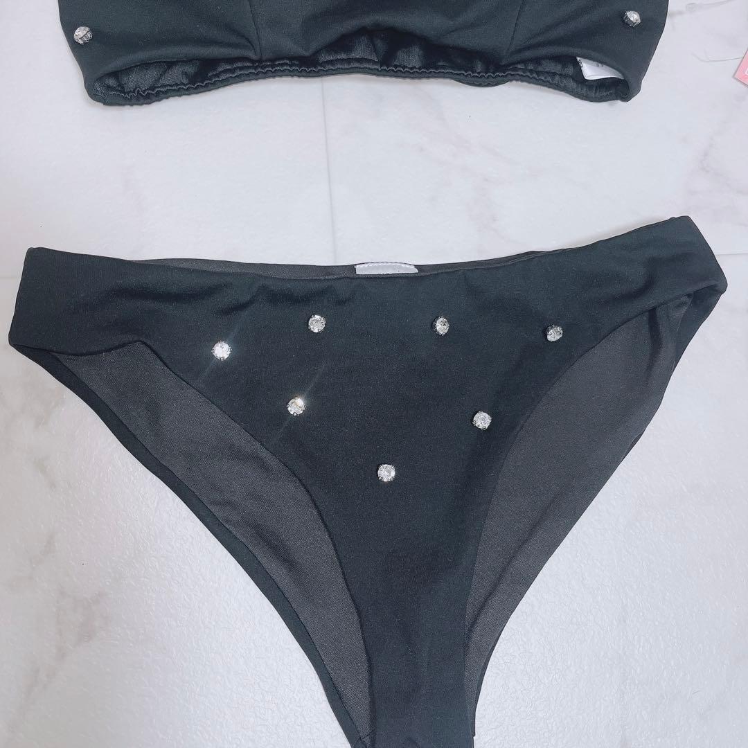 完売品　シュガーナイン　水着　サイドリボンビジュースタッズビキニ