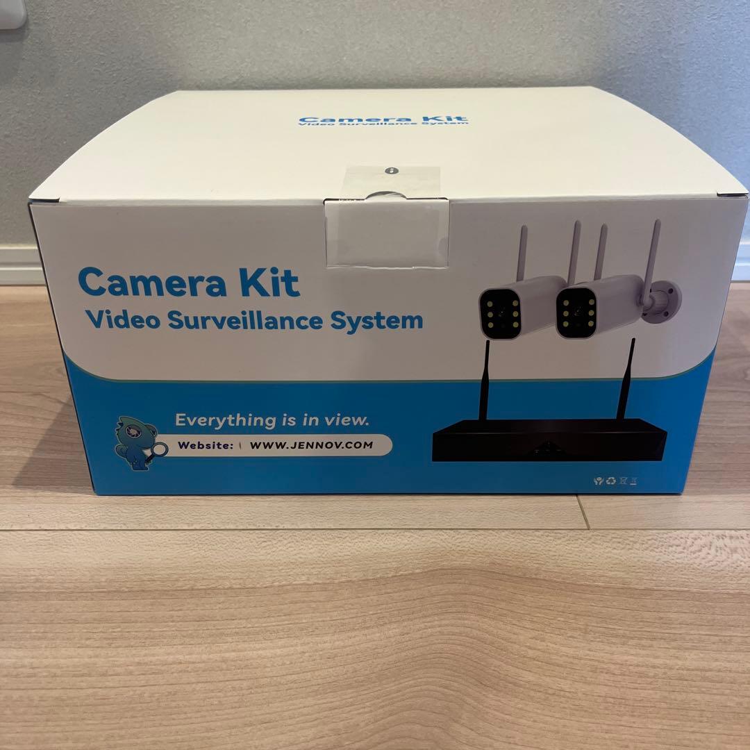 たかな ★最安値★ 防犯カメラ 屋外 2台 モニター付き ワイヤレス 12