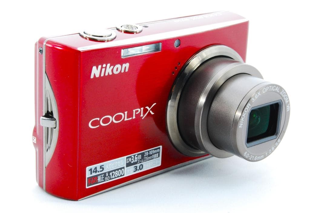 【極上美品】Nikon Coolpix S710元箱付レッド動作確認済41107