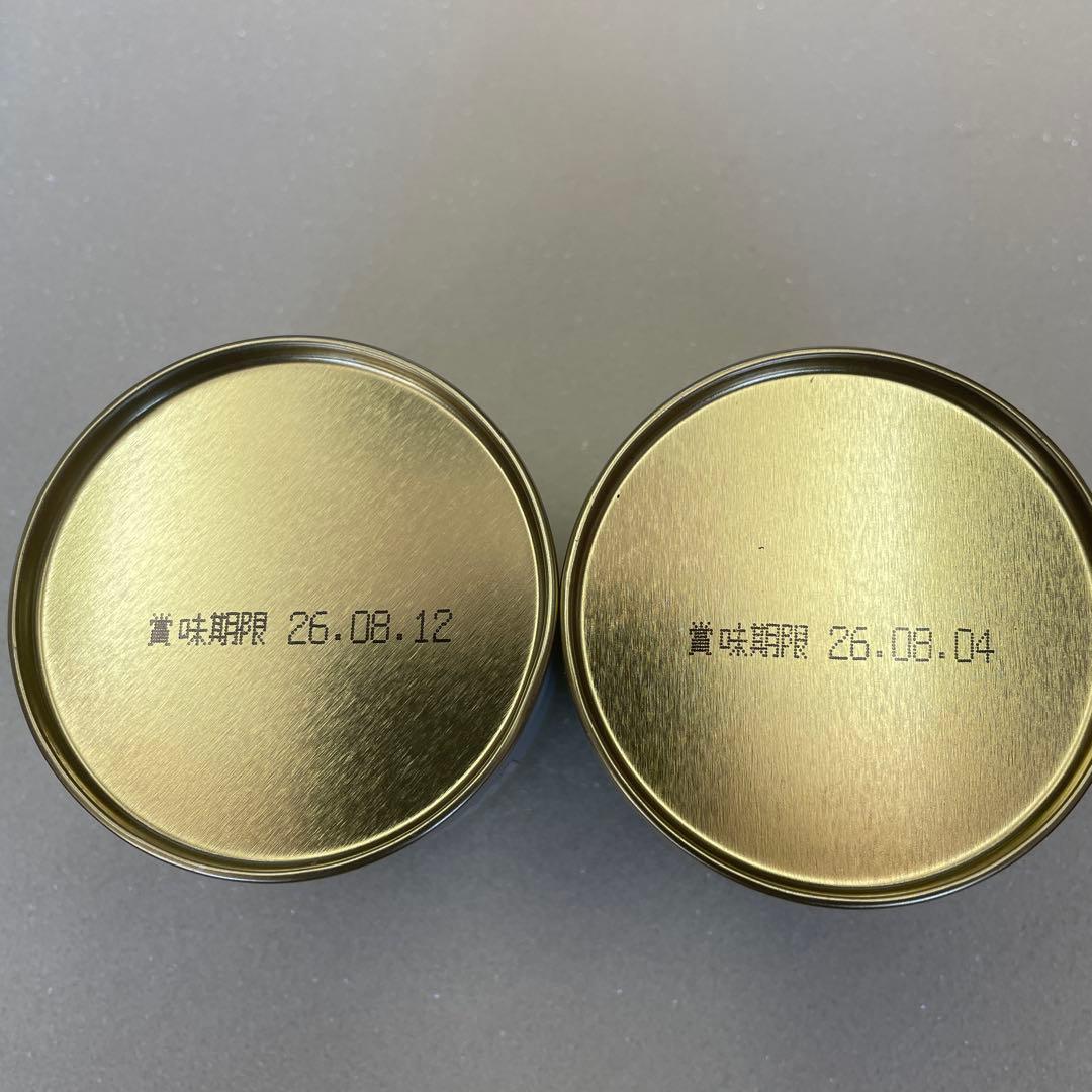 金輪 抹茶 2缶セット 賞味期限　2026.8.4 8.12