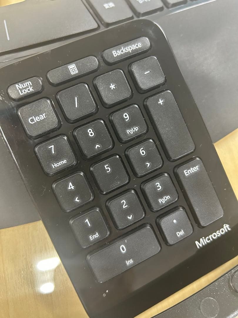 マイクロソフト エルゴノミック　ワイヤレスキーボード　テンキー　セット
