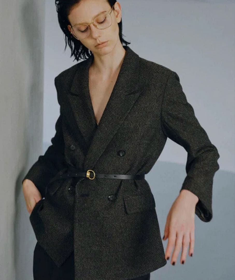 ダークグレー ダブルブレストジャケット