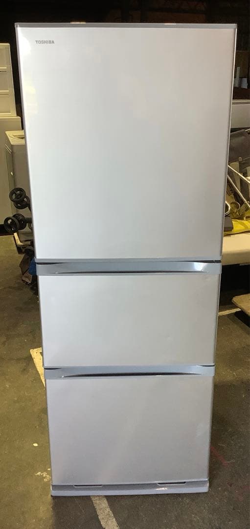 東芝 3ドア冷蔵庫 GR-S33S(S) 330L 2020年製 シルバー