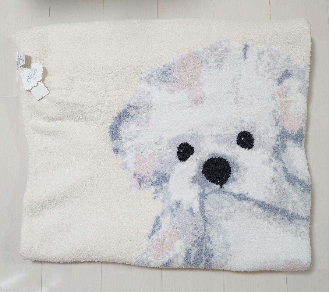 新品　ジェラートピケ　スリープ　DOG柄　ブランケット　毛布　マルチーズ