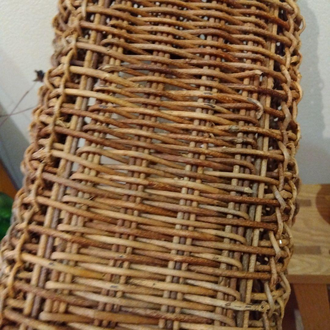 あけび　こだし編み　ブラウンかごバッグ　秋田