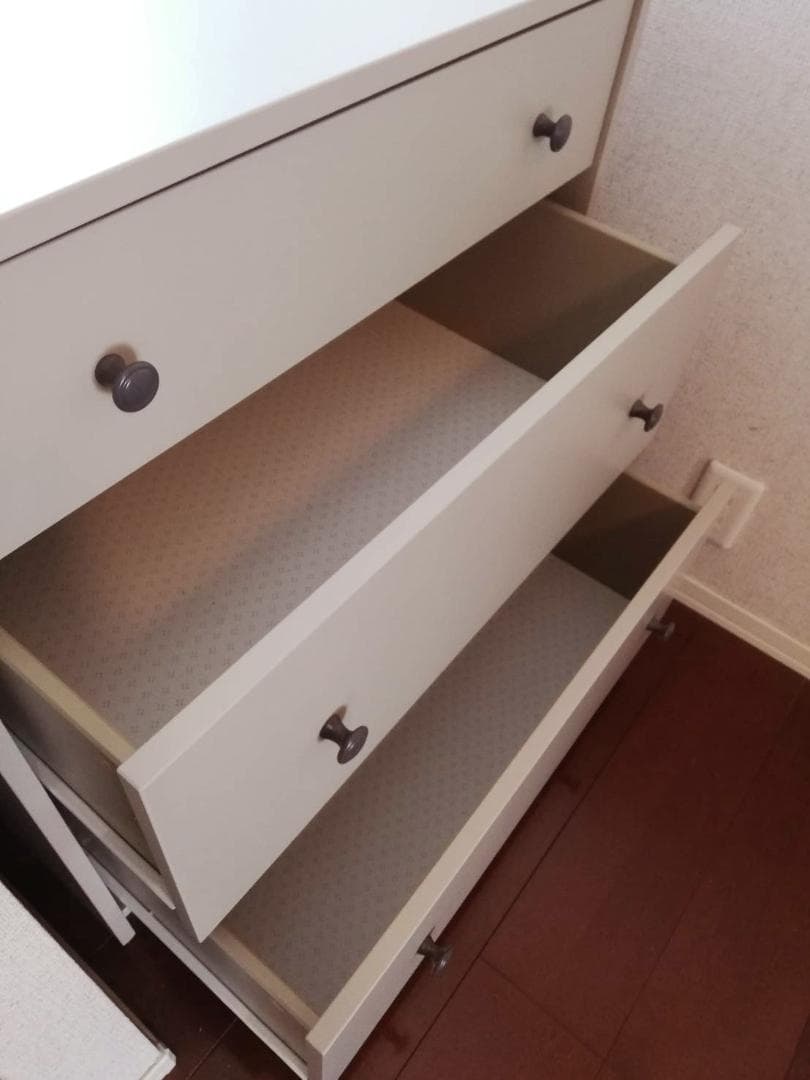 IKEA HAUGA ハウガ チェスト（引き出し×3）ベージュ