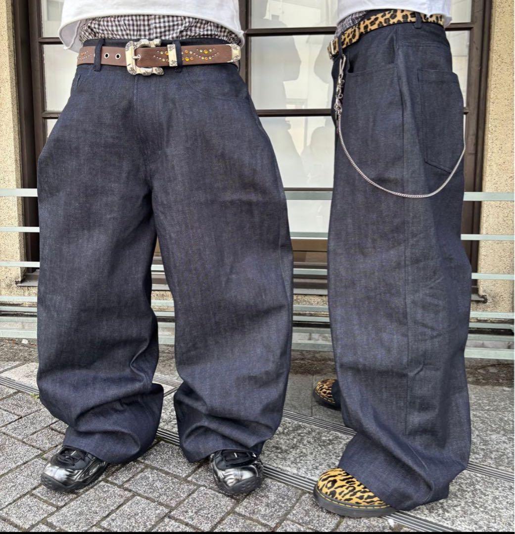 Deaile リジットバギーデニムパンツ Lサイズ