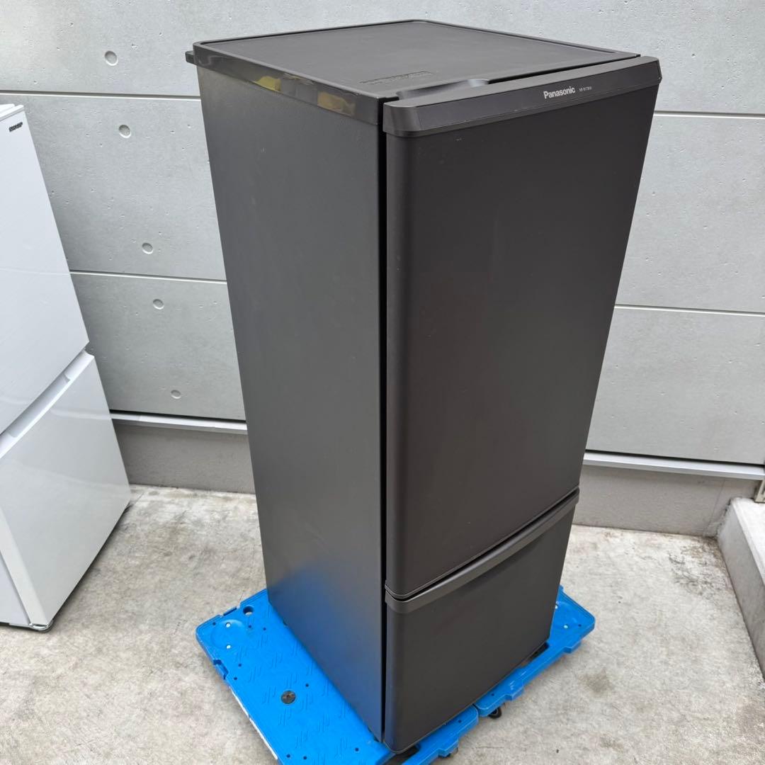 160⭐️2019年製美品★パナソニック　冷蔵庫　大型　マットブラウン　一人暮らし