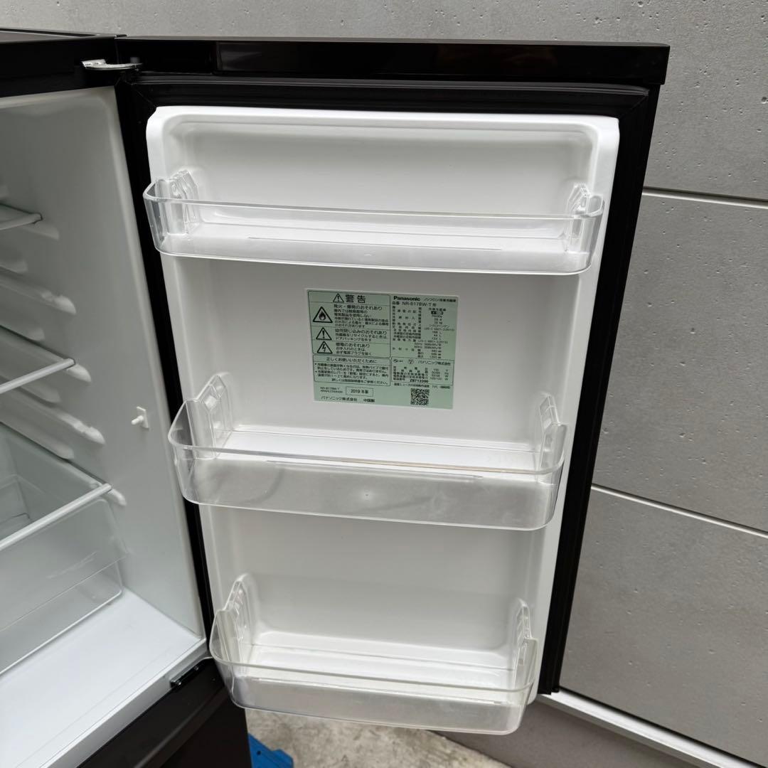 160⭐️2019年製美品★パナソニック　冷蔵庫　大型　マットブラウン　一人暮らし