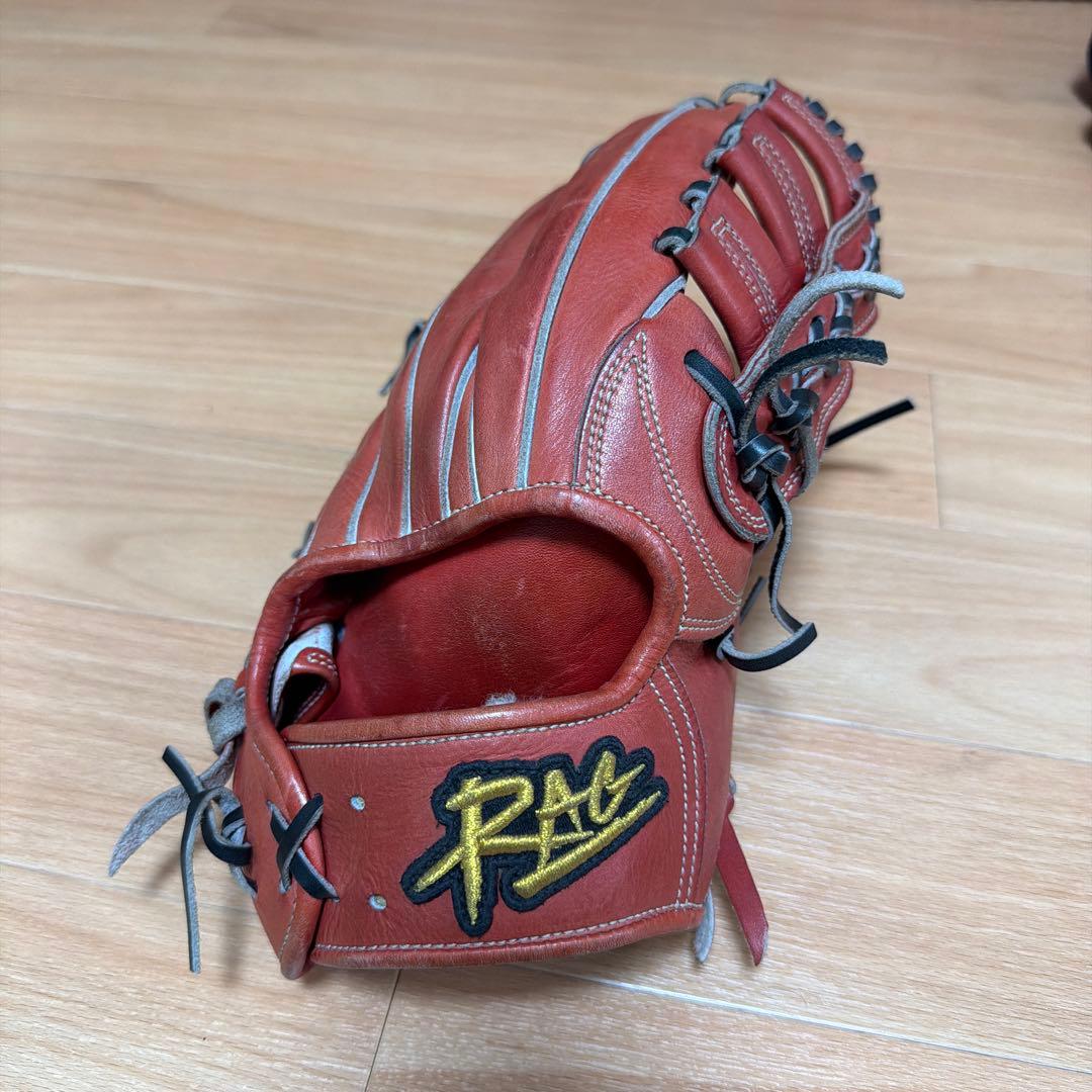 し*ま様 ラグデリオンレッド 硬式外野グローブ