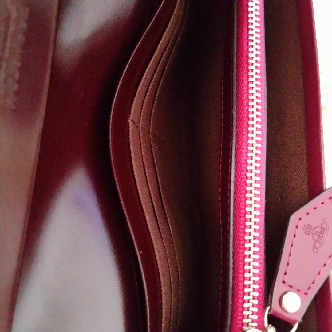 【美品】ヴィヴィアンウエストウッド　ボルドー　長財布　牛革　箱付　ギャランティ付