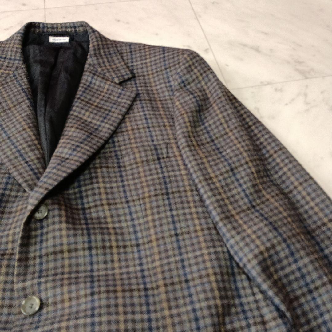 Brioni ブリオーニ チェック柄 カシミヤ テーラードジャケット 44