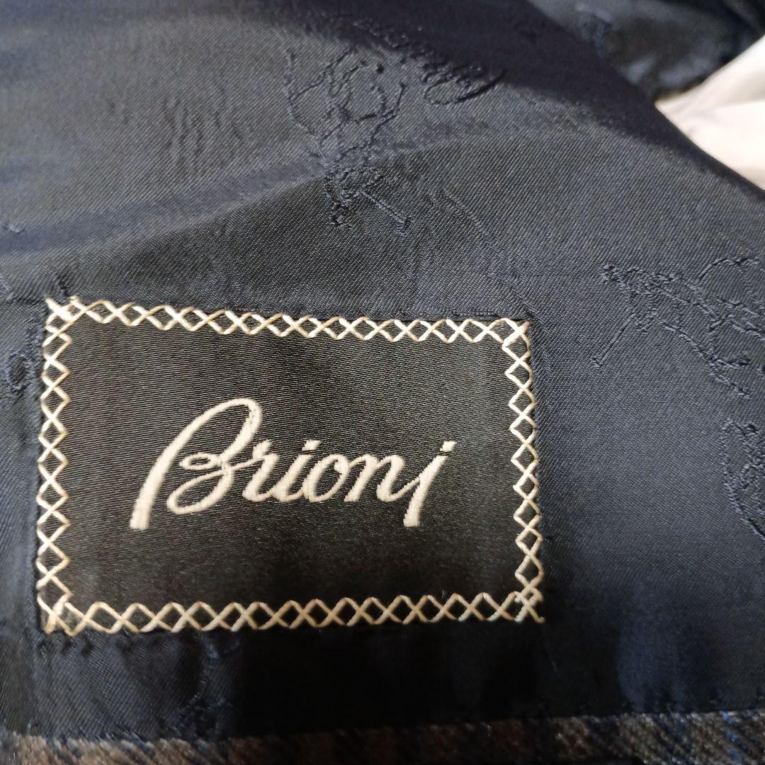 Brioni ブリオーニ チェック柄 カシミヤ テーラードジャケット 44