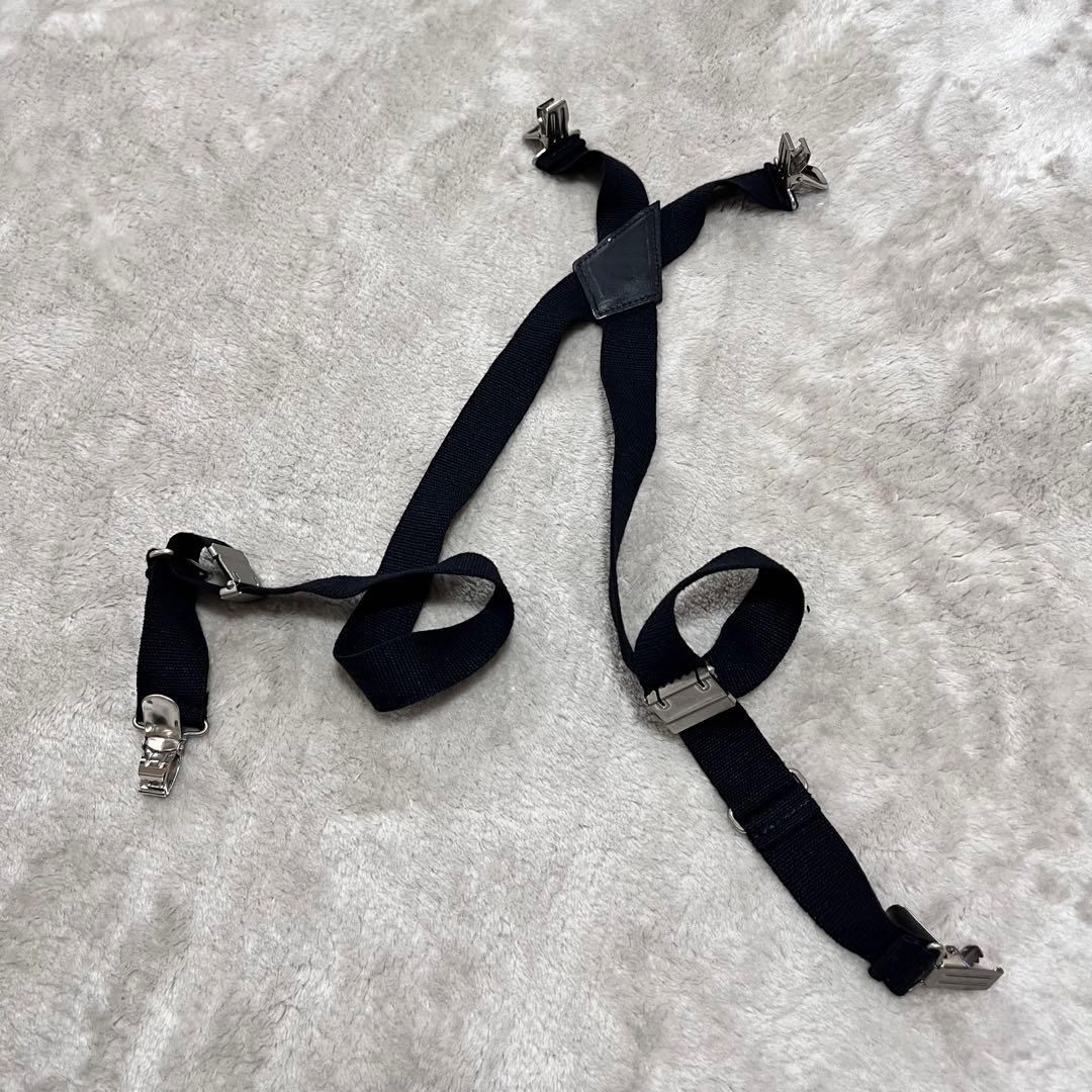 ジュンヤワタナベ コムデギャルソン ウール　ストライプ　変形　ショートパンツ