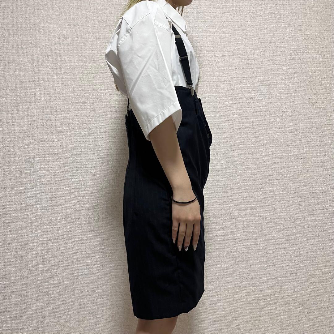 ジュンヤワタナベ コムデギャルソン ウール　ストライプ　変形　ショートパンツ