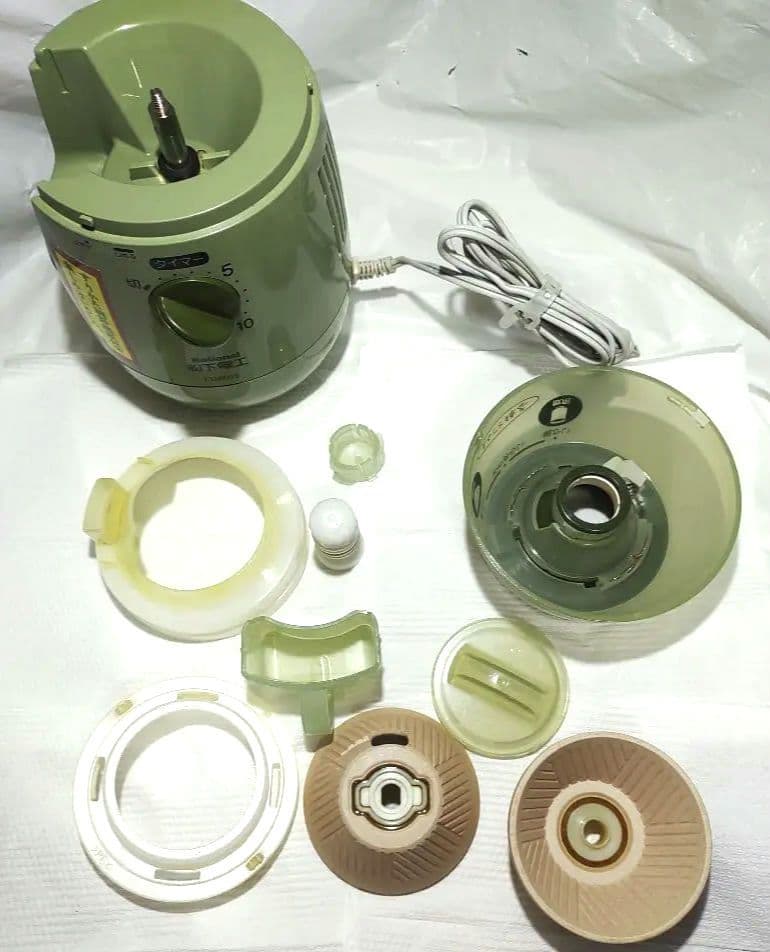 美品　ナショナル　家庭用臼式お茶粉末器　まるごと緑茶　EU6803