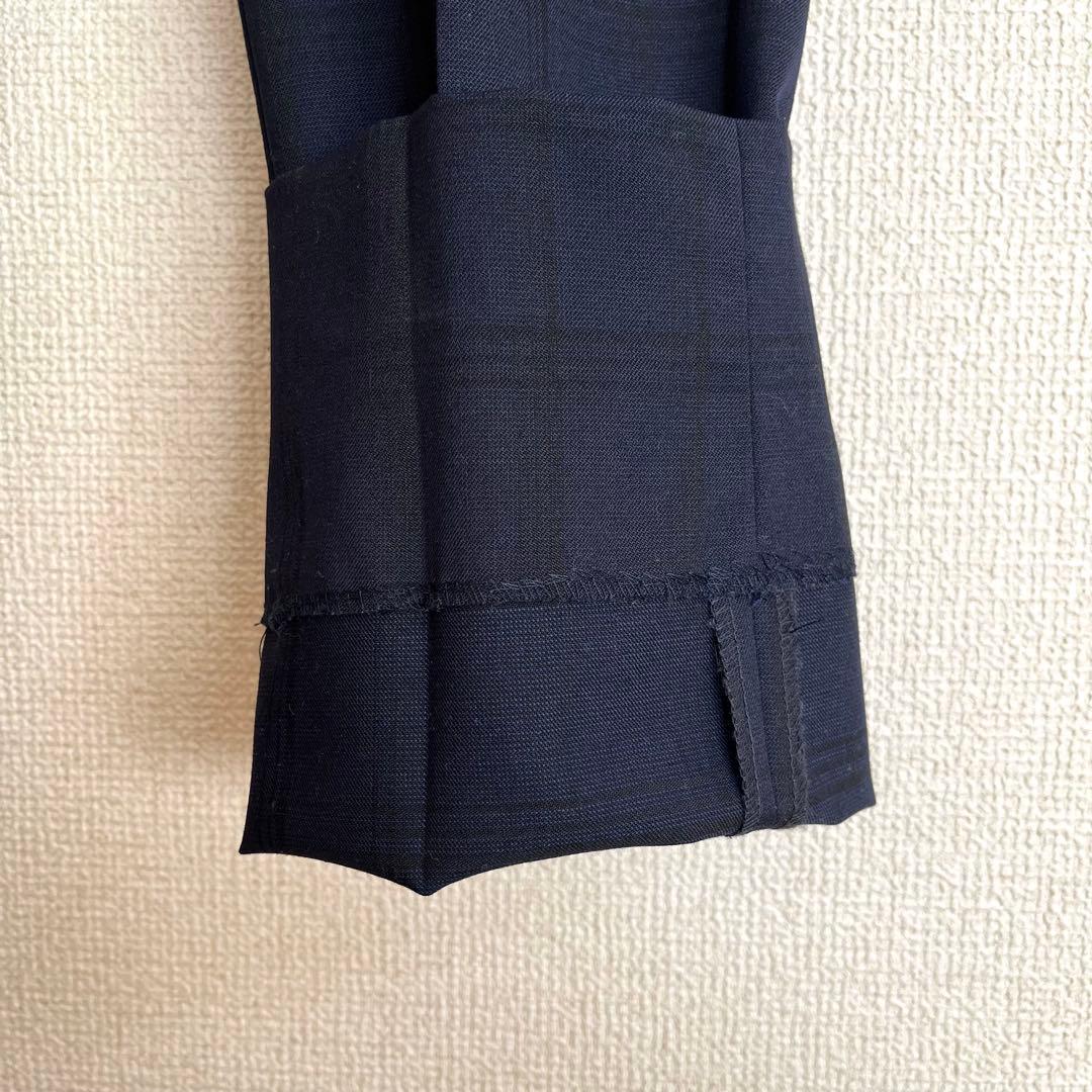 【美品・送料無料】SUIT SELECT スリーピース Y4 ネイビー チェック
