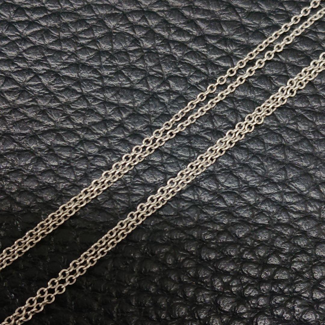 (C) Tiffany& Co. リターントゥハート ダブルチェーン ネックレス