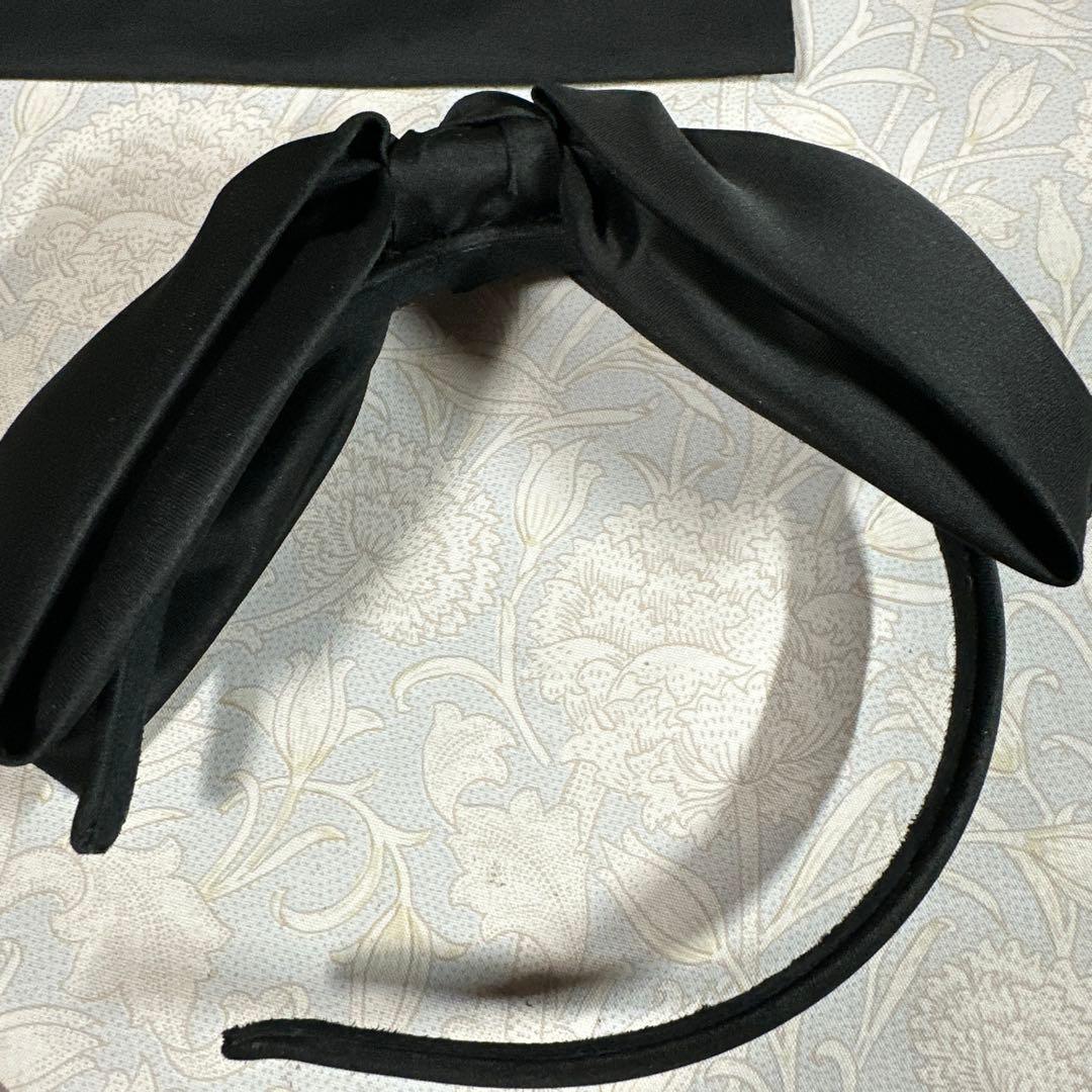 acca ブラックリボンカチューシャ 専用袋付き