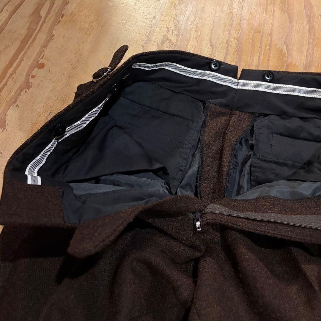 オーダーパンツ ベルトレス仕様 ツイード生地