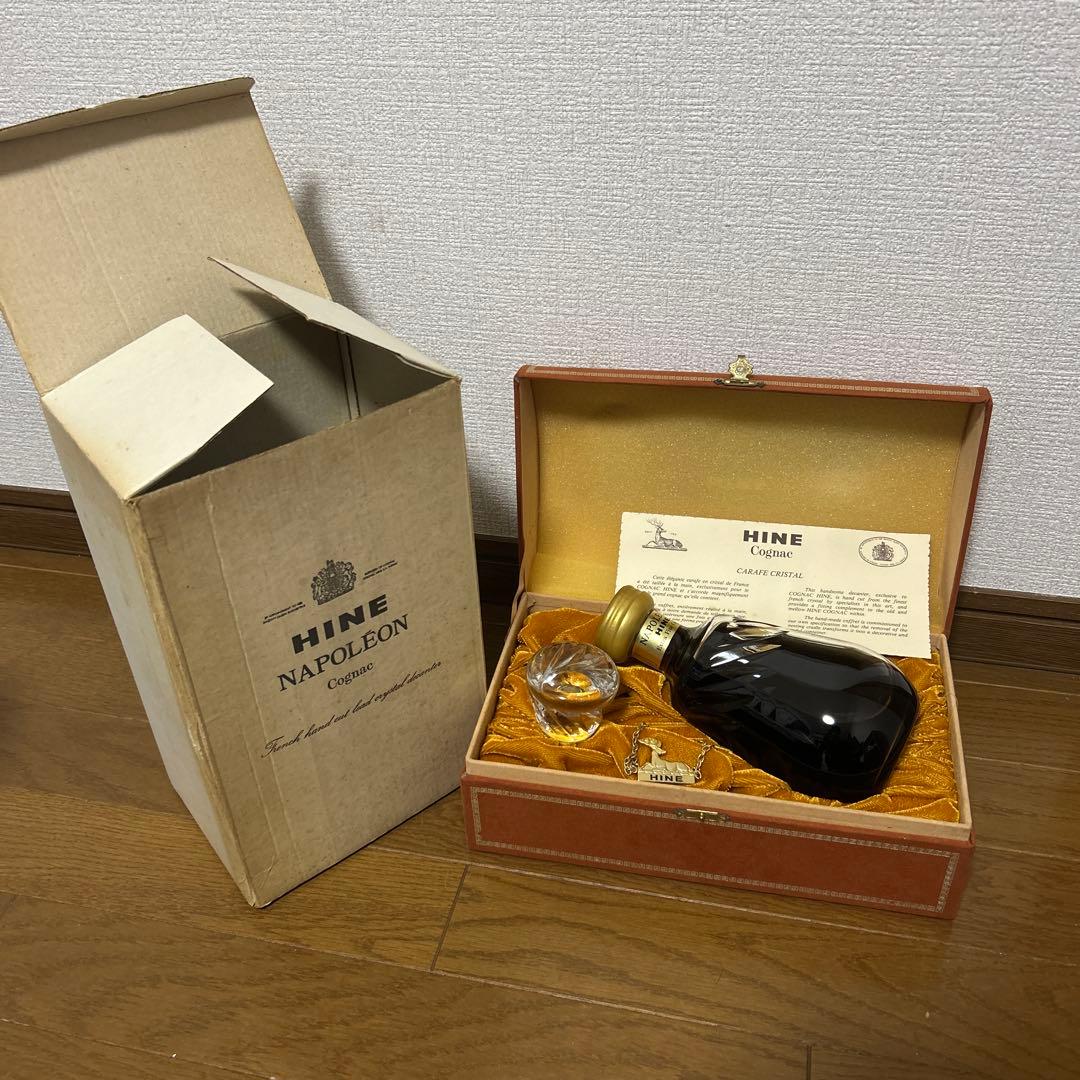 HINE NAPOLEON cognacカラフェ クリスタル コニャック　未開栓