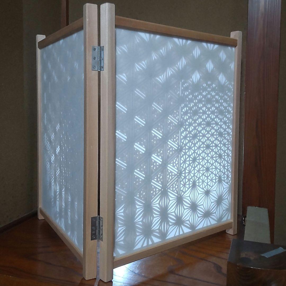 組子細工 組子 衝立(大) 透かし模様 和風 パーテーション 木の香 職人技 匠