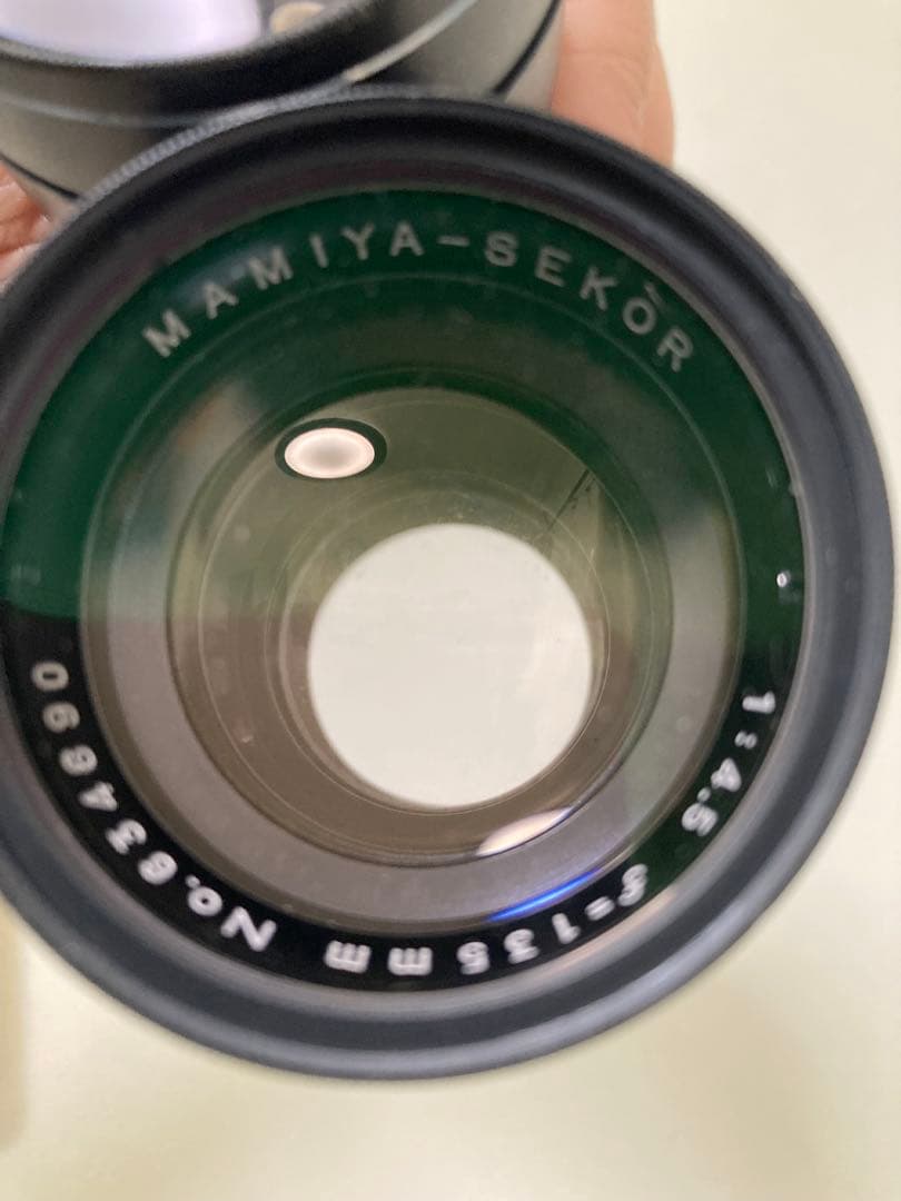 マミヤCシリーズ　180/4.5 角型フード　レンズ　グリップ　セット