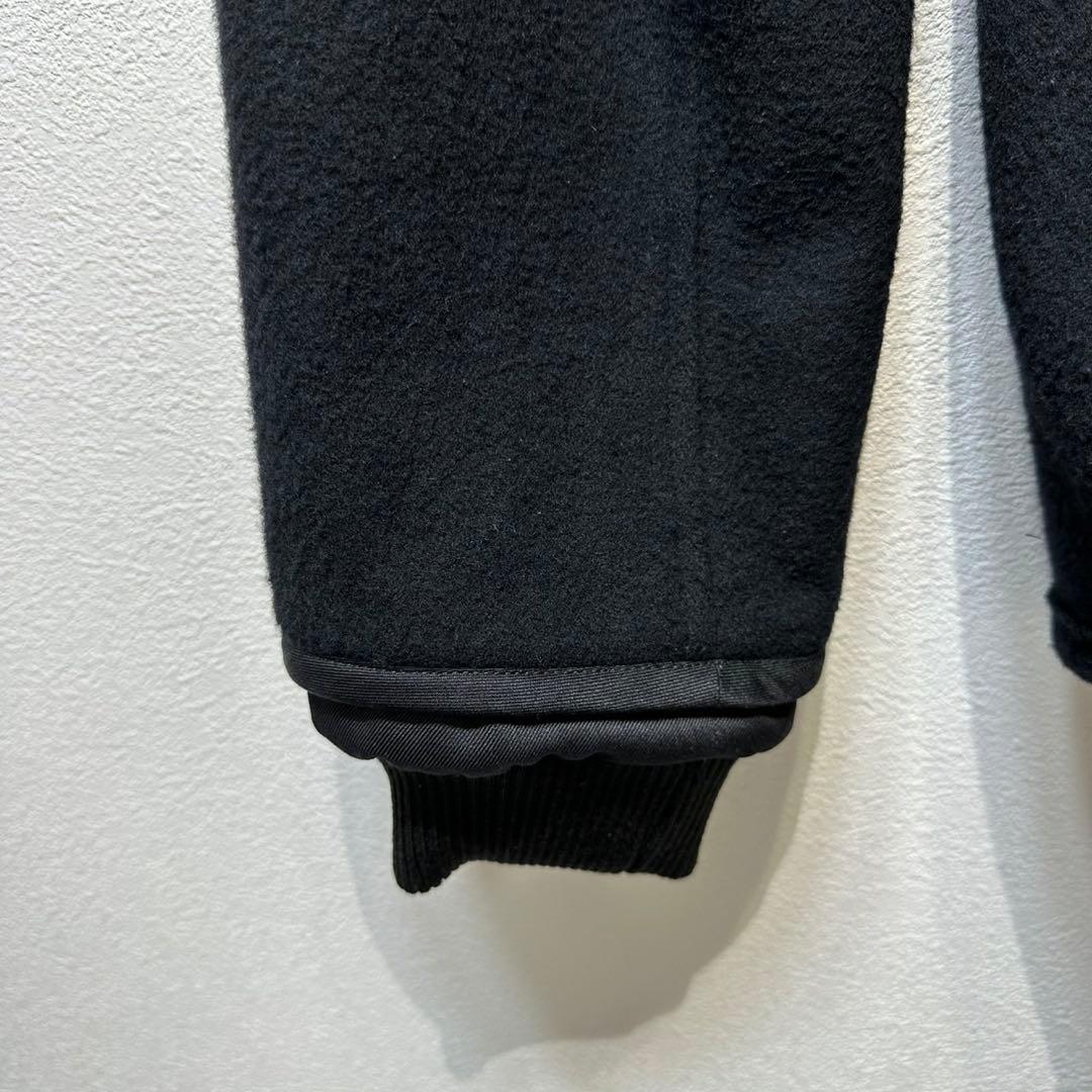 希少 ワイズ 2WAYウール ノーカラー キルティング デザインジャケット 2